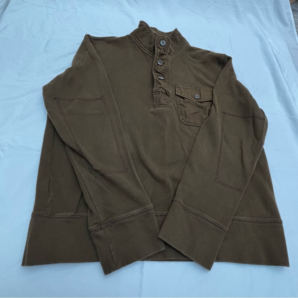 Eddie Bauer Sport Shop Brown Shirt Relaxed Fit